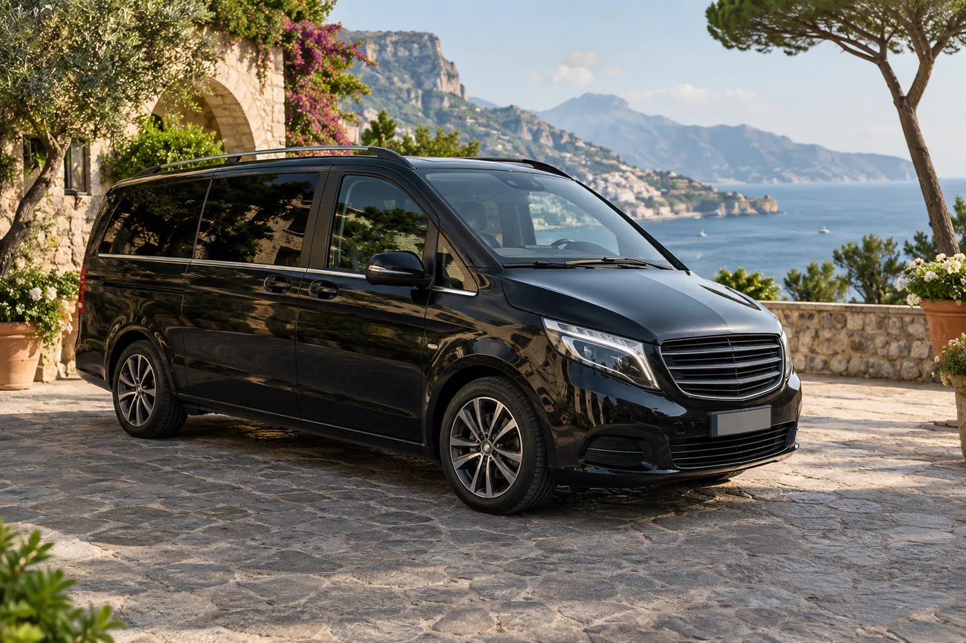Minivan, AI-generated illustrative image